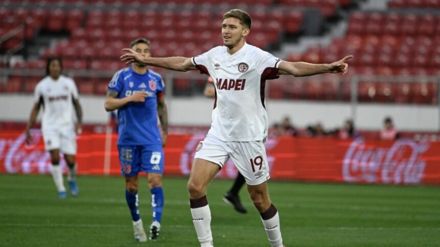 A Lanús se le escapó en el segundo tiempo e igualó con la U. de Chile de visitante