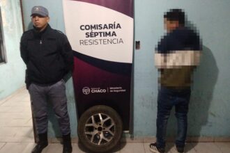 RESISTENCIA: Trasladaba Una Rueda E Intentó Huir Al Ver La Patrulla