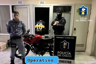 SÁENZ PEÑA: Operativo Lince: Secuestraron Una Moto Con Pedido De Captura