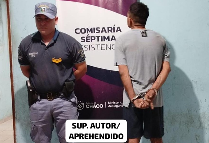 RESISTENCIA:   Fue Sorprendido Tras Con Una Bomba De Agua Sustraída De Una Vivienda