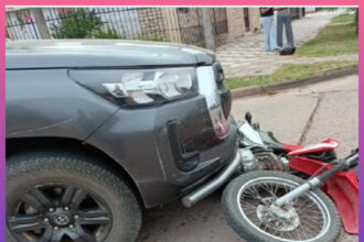 CHARATA: Joven Motociclista Resultó Herido En Un Choque Y Fue Trasladado En Patrullero Ante La Falta De Ambulancia