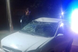 FONTANA: Volcó Un Automóvil  Y Sus Ocupantes Lo Abandonaron