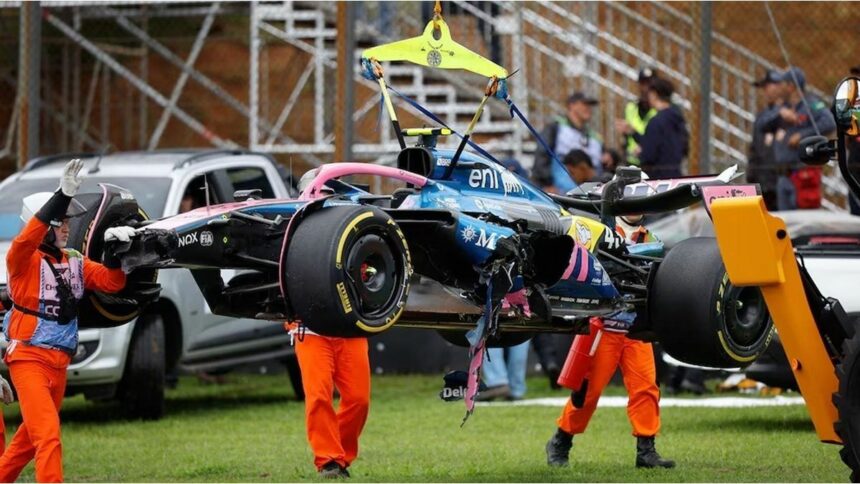 Accidente de Franco Colapinto en el GP de Brasil: abandonó la Sprint tras un despiste múltiple