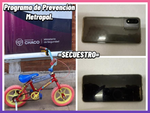RESISTENCIA: Ingresó A Dos Casas: Sustrajo Un Teléfono Y Una Bici De Niños