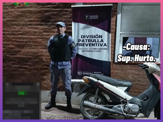 RESISTENCIA: Tres Intervenciones: Demorados Por Robo, Conducción Peligrosa Y Motos Con Pedido De Secuestro