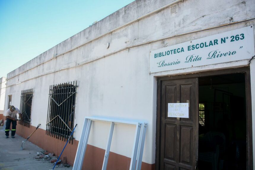 El Gobierno Provincial Continúa Con Las Refacciones De La Biblioteca 263, En General San Martín