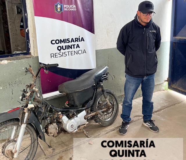 RESISTENCIA: Agentes De La Comisaría Quinta Recuperaron Una Moto Sustraída