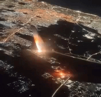 Impactante video: así se vio la explosión de Ezeiza desde un avión