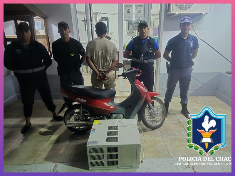 PLAZA: Recuperaron Un Aire Acondicionado Y Detuvieron Al Presunto Autor