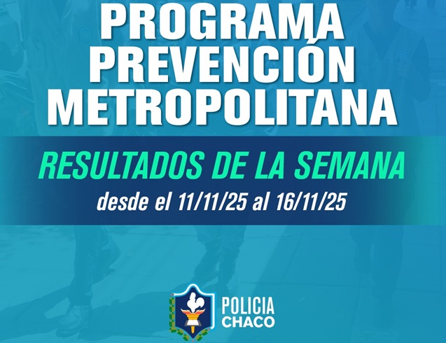 CHACO: Estos Son Los Resultados De La Semana Del Programa De Prevención En Resistencia