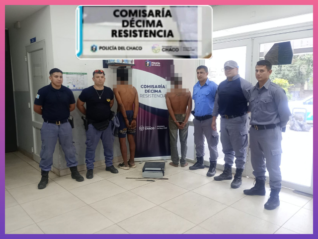RESISTENCIA: Dos Hombres Detenido Por El Supuesto Hurto De Una Caja Registradora