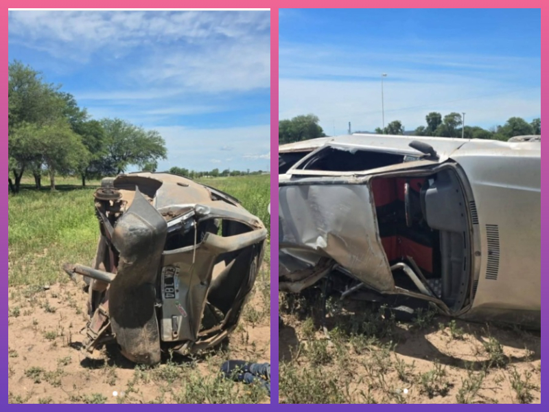 CHACO: Violento Vuelco En Ruta 16: Dos Hombres Resultaron Hospitalizados