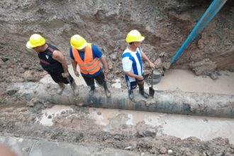 Sameep Reparó Un Tramo De Cañería Del Acueducto Fontana Y Se Normaliza El Servicio