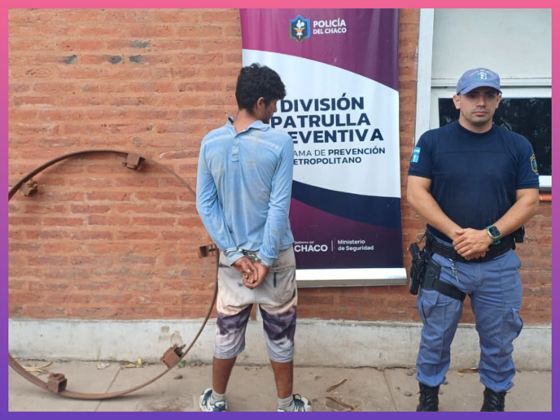 RESISTENCIA:    Demoraron A Un Hombre Por Llevarse Una Pieza Metálica De Una Vivienda Abandonada