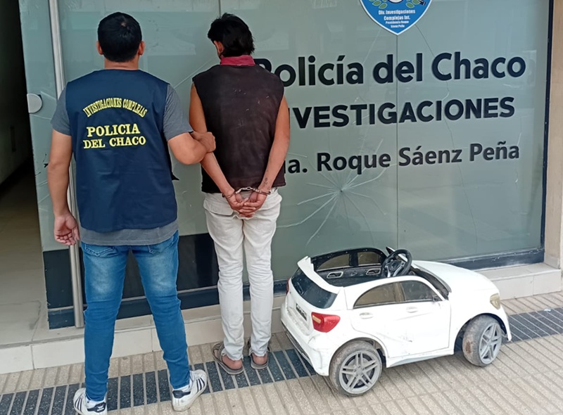 SÁENZ PEÑA: Preso Por Robar Un Mercedes Benz De Juguete