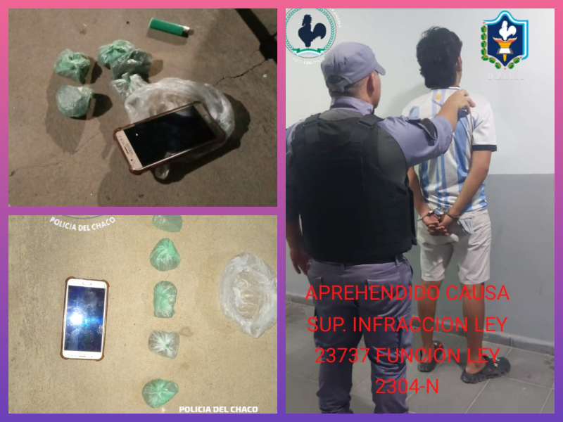 SANTA SYLVINA: Detuvieron A Un Joven Con Marihuana