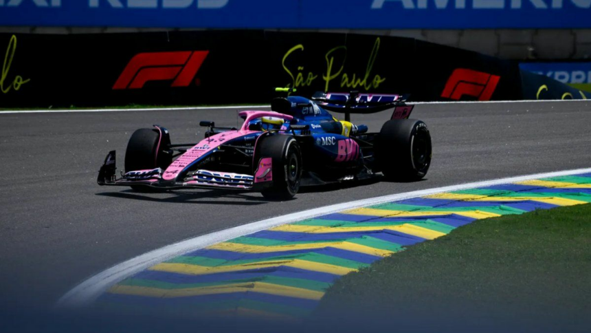 Franco Colapinto salió 16º en la única práctica del GP de San Pablo