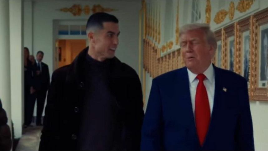 Cristiano Ronaldo visitó a Donald Trump en la Casa Blanca