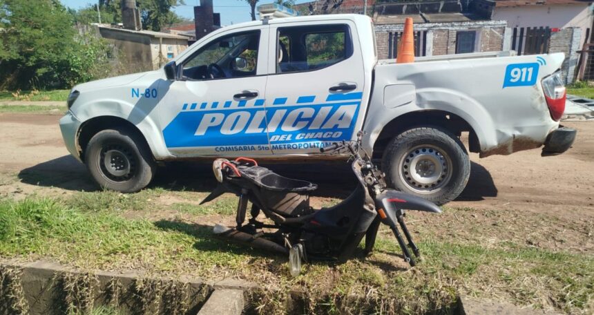 RESISTENCIA:  Huyeron Al Ver A La Policía: Estaban Desarmando Una Moto Robada