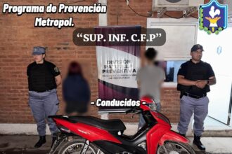 RESISTENCIA:  Menores Demorados Por Realizar Maniobras Peligrosas En Una Moto