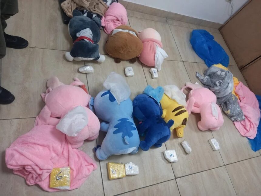 Detectan peluches cargados con cocaína en un tour de compras rumbo a Mendoza