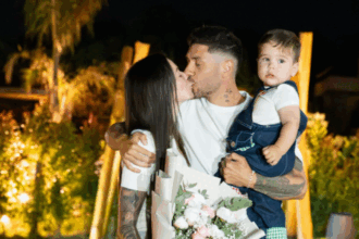 Gonzalo Montiel volverá a ser papá: anunció la llegada de su segunda hija