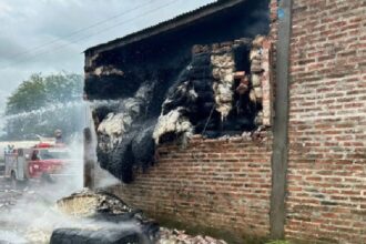 MACHAGAI: Se Prendió Fuego Un Galpón Con Algodón Y Maquinarias