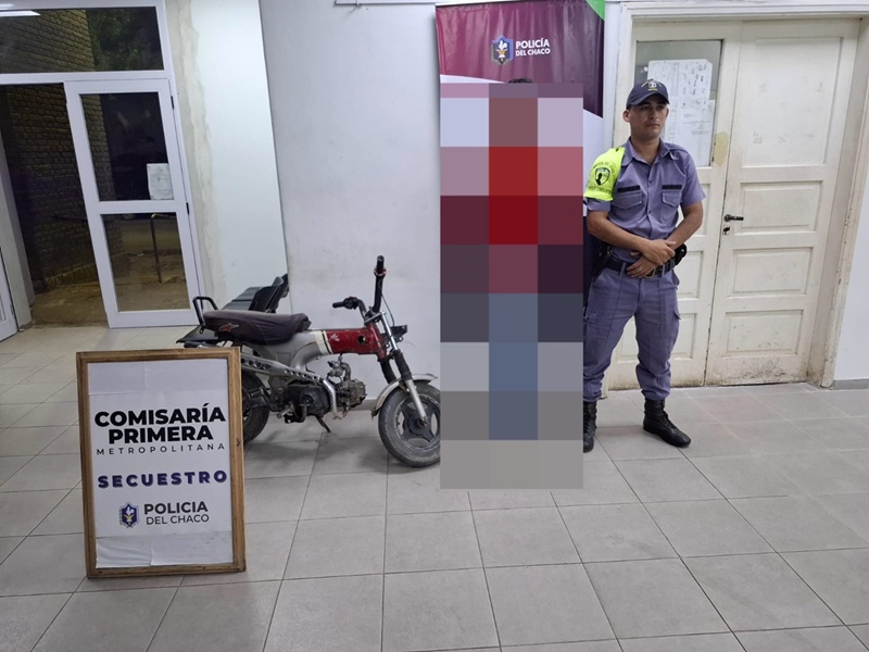 RESISTENCIA:   Recuperaron Una Moto Y Demoraron A Un Menor Por Evadir Un Control