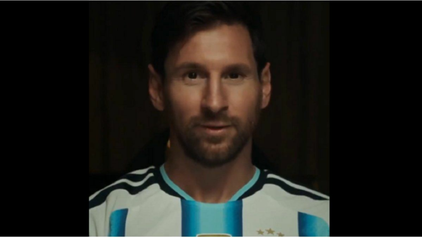 “Quiero vale 4”: Lionel Messi ya palpita el Mundial con la nueva camiseta de la Selección argentina