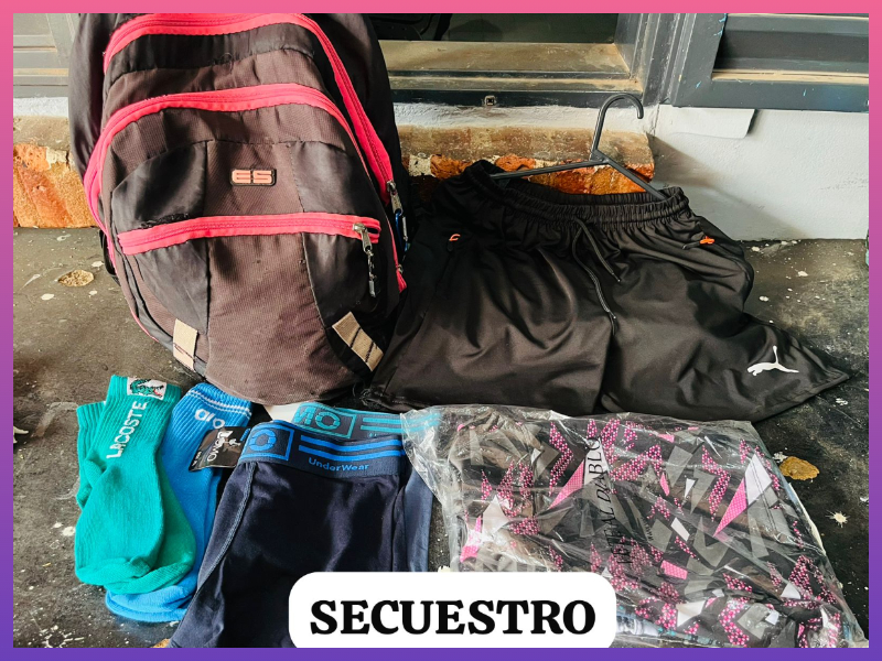 FONTANA:  Intentó Llevarse Prendas De Un Local, Fue Retenido Por Comerciantes De La Zona Y Los Efectivos Lo Aprehendieron