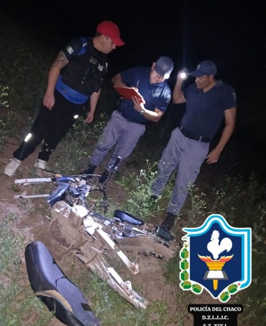CASTELLI: Recuperaron Una Moto Desarmada En Un Baldío