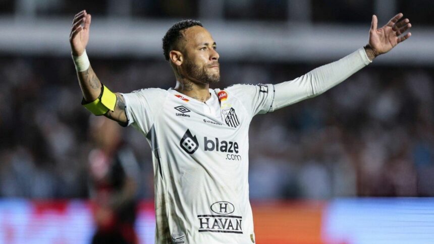 Video: Neymar volvió al fútbol brasileño con una jugada que revolucionó las redes y está en boca de todos