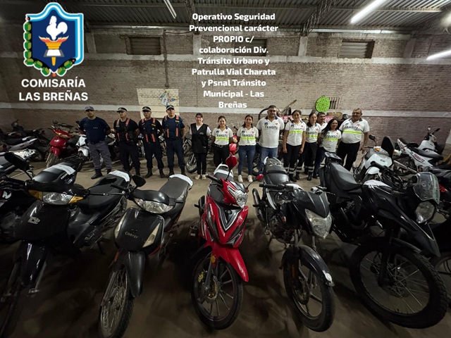 LAS BREÑAS: Secuestran Una “Tumbera” Y Realizan Un Operativo Con 26 Motos Retenidas