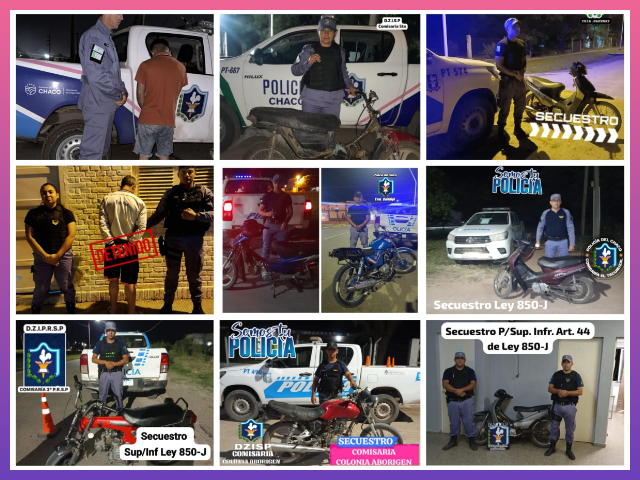 CHACO: Operativo Lince Finalizó Con Múltiples Intervenciones En Distintas Localidades