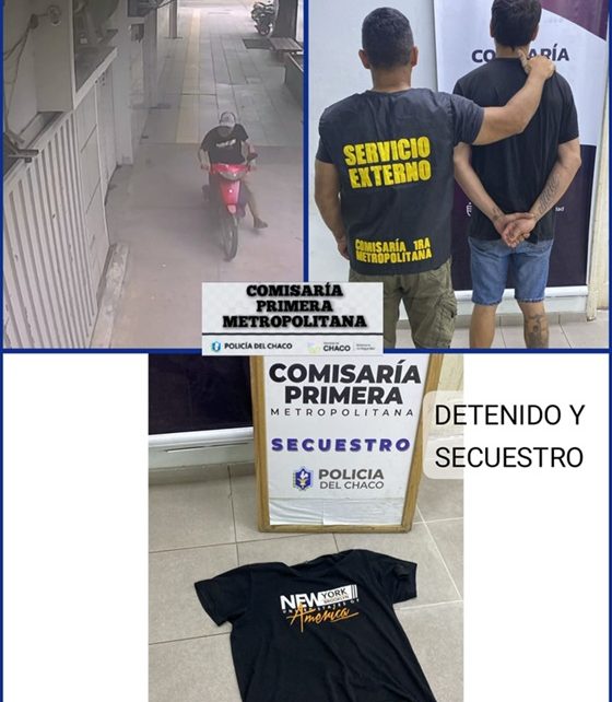 RESISTENCIA: Detuvieron A Un Hombre Por El Robo De Una Motocicleta En El Centro