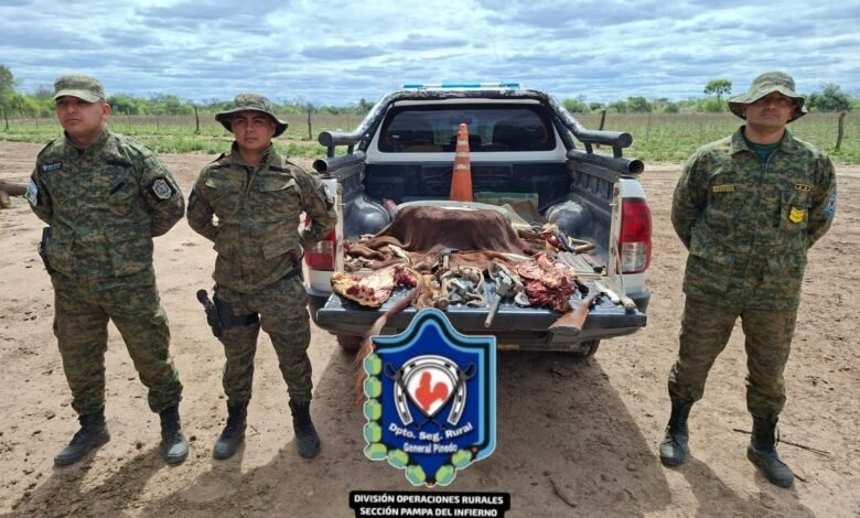 Supuesto abigueato en Pampa del Infierno: Secuestraron 15 kilos de carne vacuna