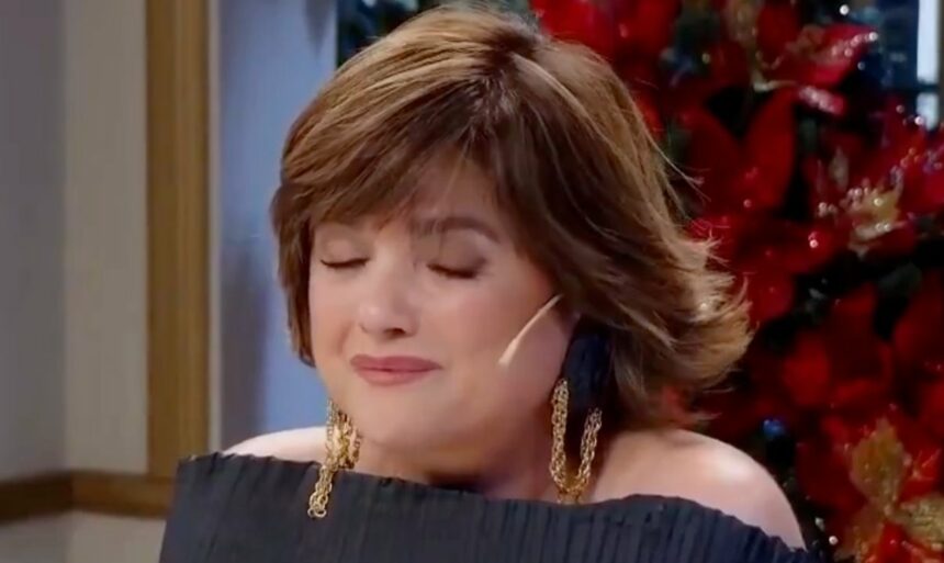 Araceli González se emocionó hasta las lágrimas al hablar a Adrián Suar en la mesaza