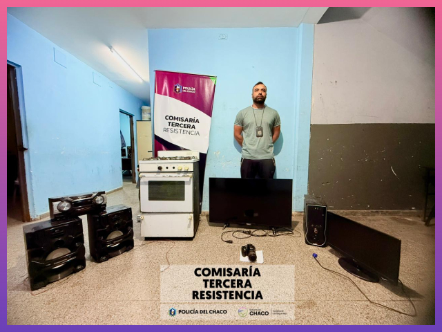 RESISTENCIA: Agentes Recuperan Electrodomésticos Robados Y Los Devuelven A Su Dueño