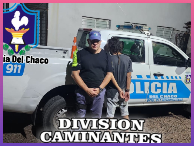 CHACO: Fue Demorado Por Causar Desorden En La Vía Pública