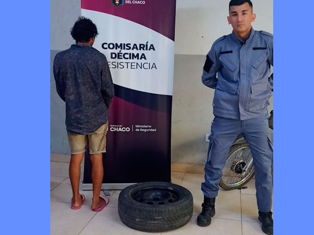 RESISTENCIA: Demoraron A Un Hombre Con Una Rueda De Dudosa Procedencia En Villa Seitor