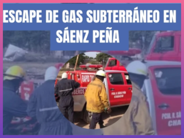 CHACO: Escape De Gas Subterráneo En Sáenz Peña