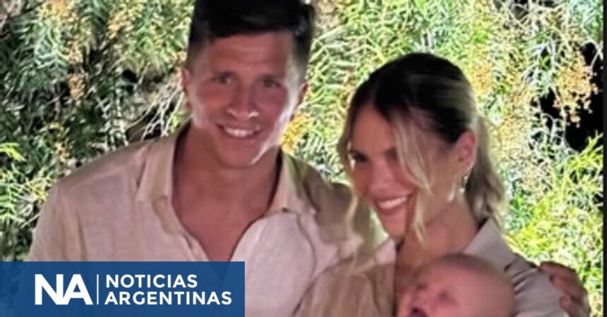 Eva Bargiela y Gianluca Simeone bautizaron a su hijo Faustino