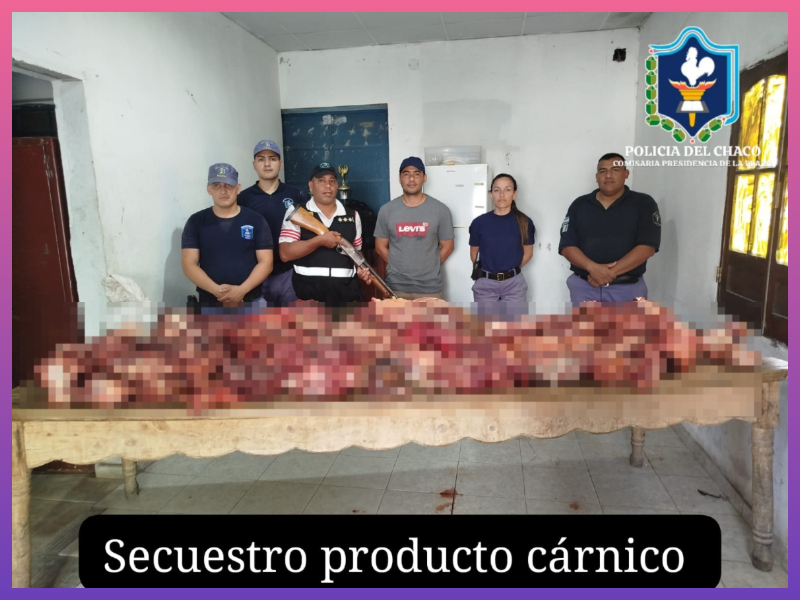 CHACO: Secuestran Más De 250 Kilos De Carne Faenada De Manera Ilegal