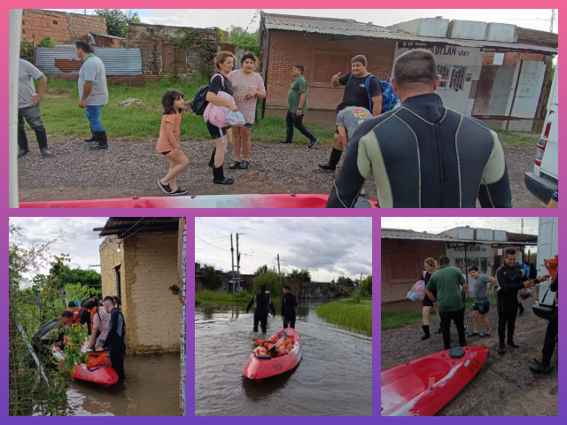 CHACO: Efectivos Evacuaron A Una Familia Varada Tras Intensas Lluvias