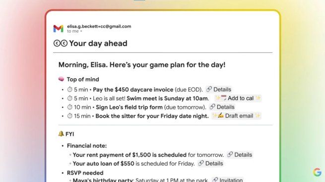 Google pone a prueba un asistente personal IA para mejorar la productividad: qué es CC y cómo funciona
