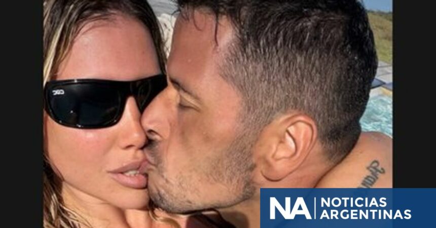 La provocadora foto de Wanda Nara a los besos en una piscina con Martín Migueles