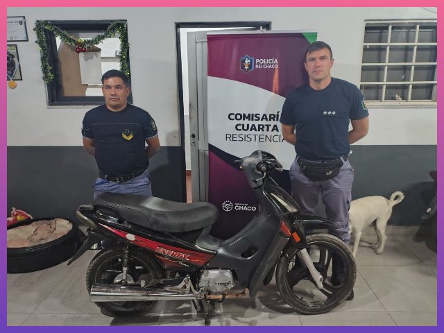 RESISTENCIA: Recuperaron Una Motocicleta Robada A Mano Armada
