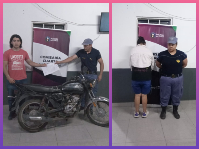 RESISTENCIA: Una Mujer Fue Detenida Por Llevarse Mercaderías Sin Pagar Y En Otro Operativo Recuperaron Una Moto Robada
