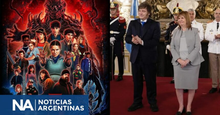 Netflix publicó un avance de Stranger Things con un guiño a Patricia Bullrich y Javier Milei