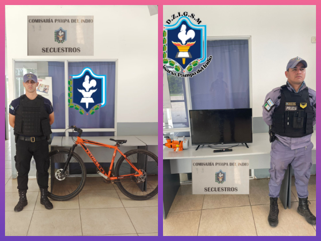 CHACO: Robos Frustrados Y Elementos Recuperados En Pampa Del Indio